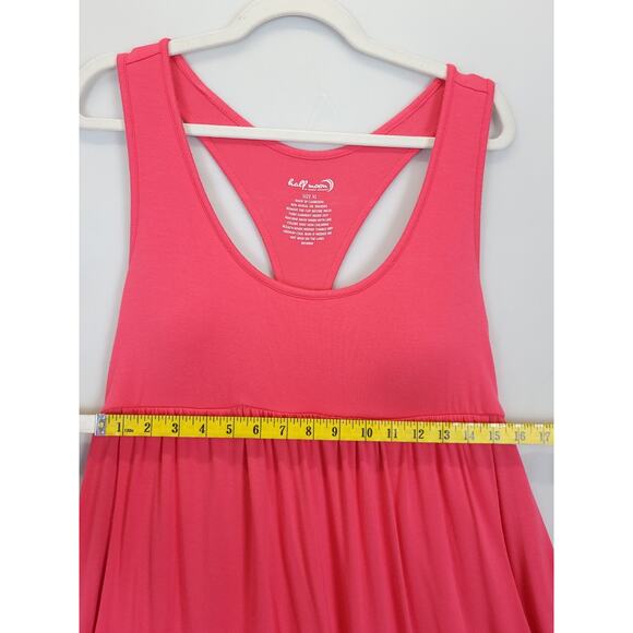 Half Moon By Modern Movement Athletic Workout Tank Dress Modal Women XL Salmon - Picture 6 of 8
